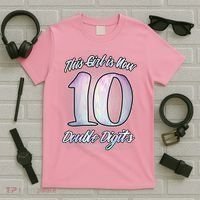 This Girl Is Now 10 Double Digits Birthday Gift T-Shirt thumb 5