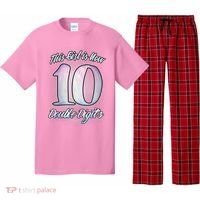 This Girl Is Now 10 Double Digits Birthday Gift Pajama Set thumb 0