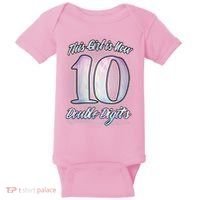 This Girl Is Now 10 Double Digits Birthday Gift Baby Bodysuit thumb 0