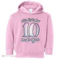 This Girl Is Now 10 Double Digits Birthday Gift Toddler Hoodie thumb 0