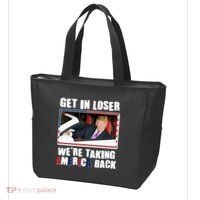 Trump Get In Loser Were Taking America Back Tote Bag thumb 3