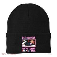 Trump Get In Loser Were Taking America Back Beanie thumb 0