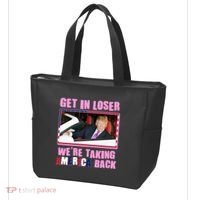 Trump Get In Loser Were Taking America Back Tote Bag thumb 3
