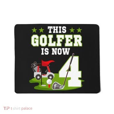 This Golfer Is Now 4 Year Old Birthday 4rd Golf Party Mousepad