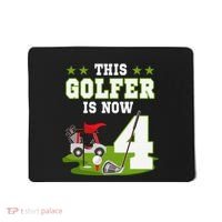 This Golfer Is Now 4 Year Old Birthday 4rd Golf Party Mousepad thumb 0