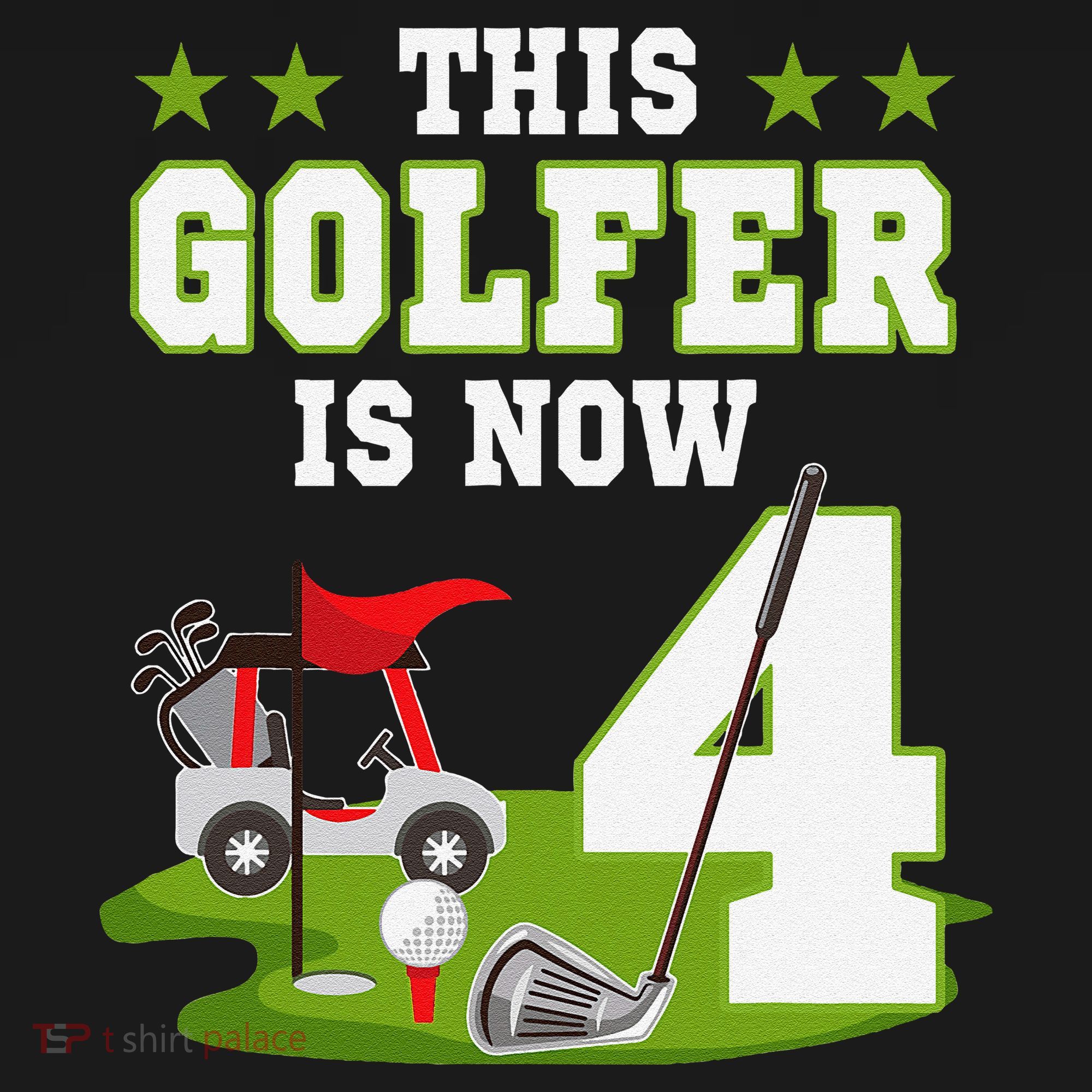 This Golfer Is Now 4 Year Old Birthday 4rd Golf Party Mousepad