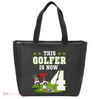 This Golfer Is Now 4 Year Old Birthday 4rd Golf Party Tote Bag thumb 0