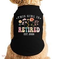 This Girl Is Retired EST 2026 Retro Boho Flowers Doggie Tank thumb 0