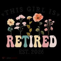 This Girl Is Retired EST 2026 Retro Boho Flowers Coffee Mug thumb 5