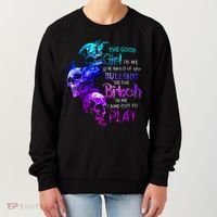 The Good In Me Got Tired Of The Bullshit Cool Gift Women's Sweatshirt thumb 0