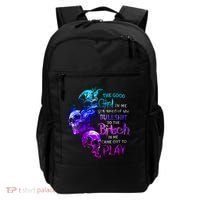 The Good In Me Got Tired Of The Bullshit Cool Gift Backpack thumb 0
