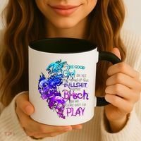 The Good In Me Got Tired Of The Bullshit Cool Gift Coffee Mug thumb 3