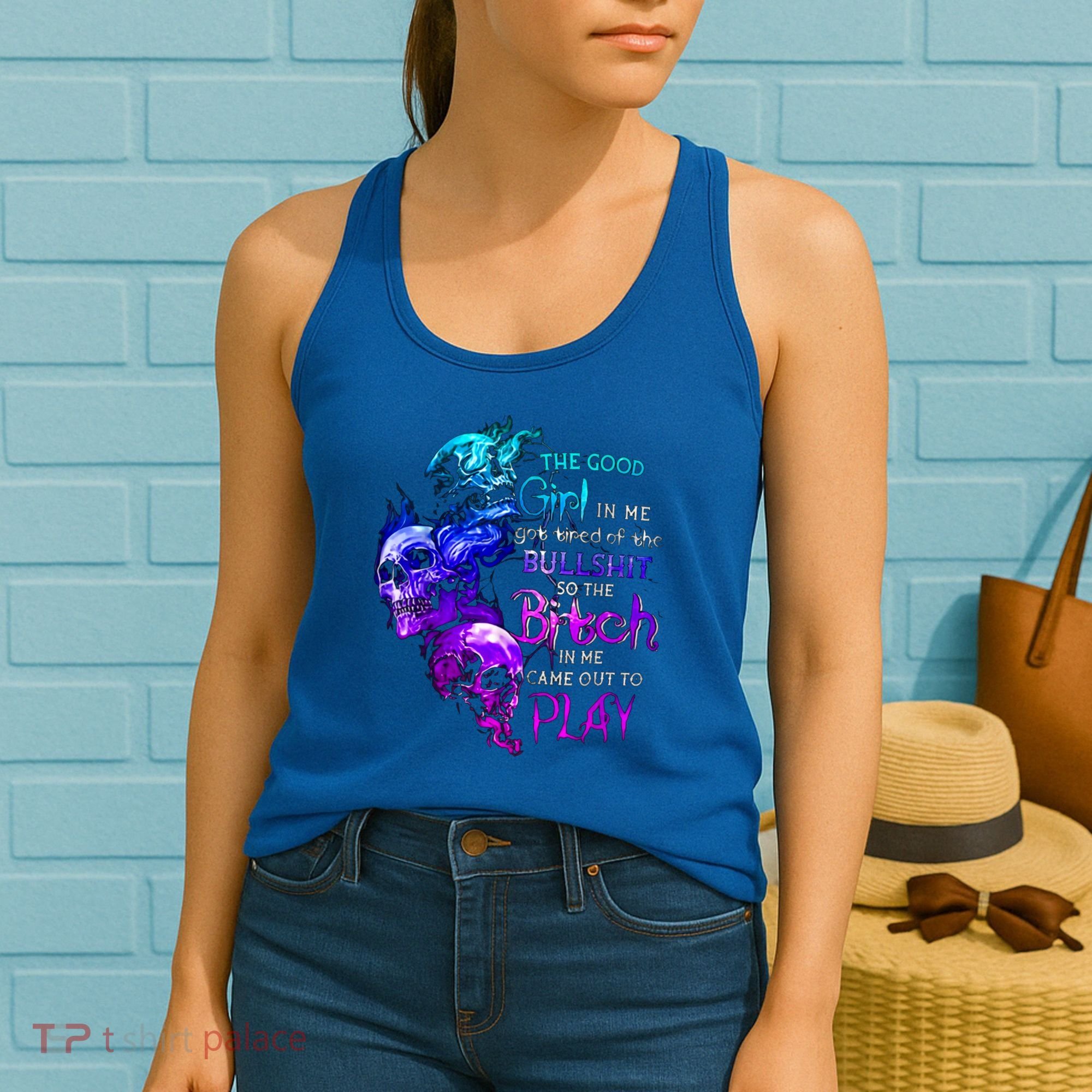 The Good In Me Got Tired Of The Bullshit Cool Gift Women's Tank Top