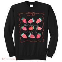 Third Grade Is My Jam Strawberry 3rd Grade Teacher Sweatshirt thumb 0