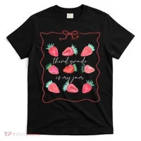 Third Grade Is My Jam Strawberry 3rd Grade Teacher T-Shirt thumb 0