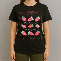 Third Grade Is My Jam Strawberry 3rd Grade Teacher T-Shirt thumb 4