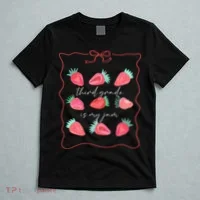 Third Grade Is My Jam Strawberry 3rd Grade Teacher T-Shirt thumb 5