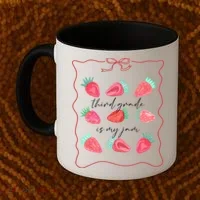 Third Grade Is My Jam Strawberry 3rd Grade Teacher Coffee Mug thumb 2