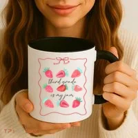 Third Grade Is My Jam Strawberry 3rd Grade Teacher Coffee Mug thumb 3