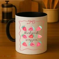 Third Grade Is My Jam Strawberry 3rd Grade Teacher Coffee Mug thumb 4