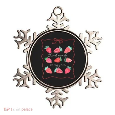 Third Grade Is My Jam Strawberry 3rd Grade Teacher Ornament