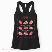 Third Grade Is My Jam Strawberry 3rd Grade Teacher Women's Tank Top thumb 0