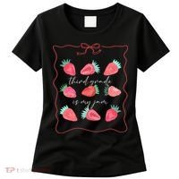 Third Grade Is My Jam Strawberry 3rd Grade Teacher Women's T-Shirt thumb 0