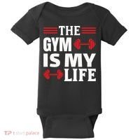 The Gym Is My Life Baby Bodysuit thumb 0