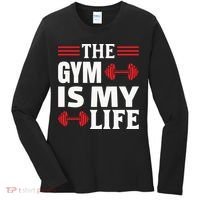 The Gym Is My Life Women's Long Sleeve Shirt thumb 0