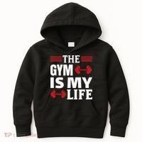 The Gym Is My Life Kids Hoodie thumb 0