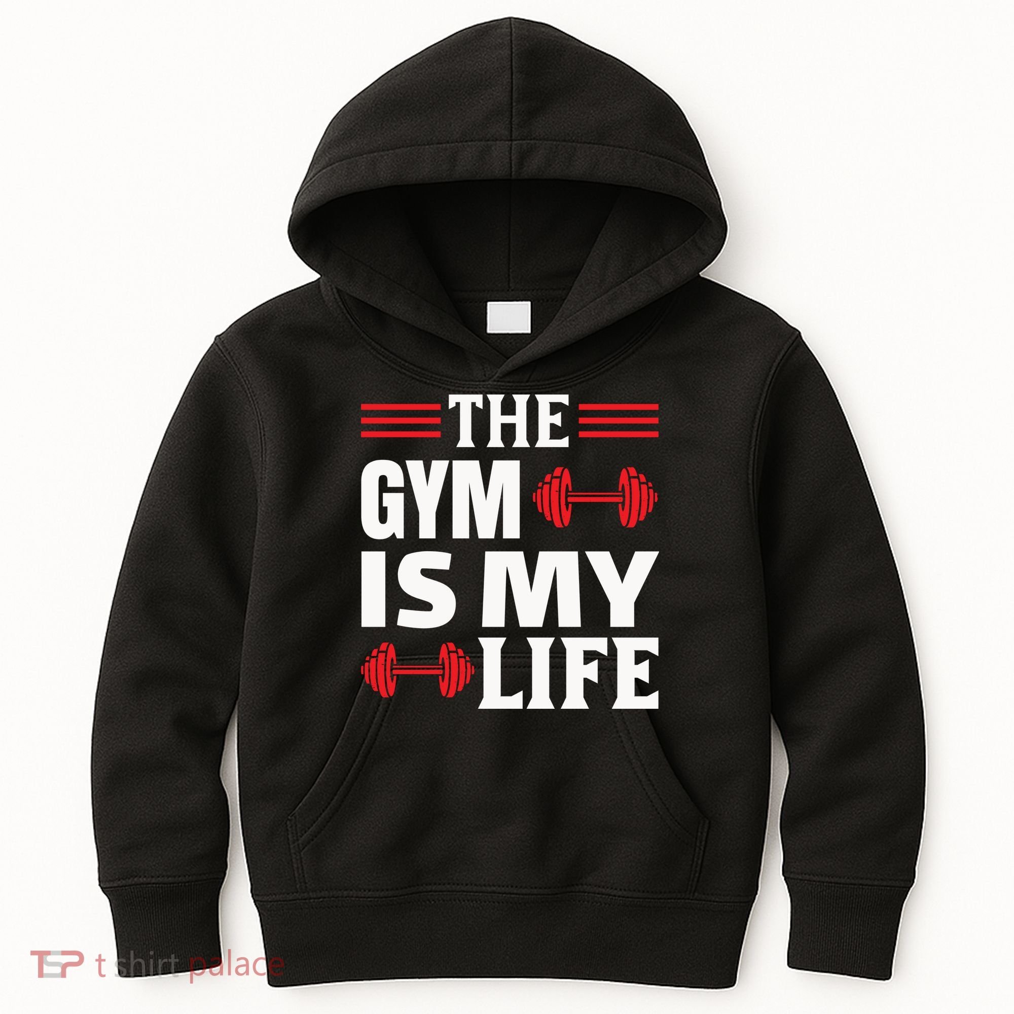 The Gym Is My Life Kids Hoodie