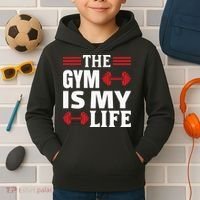 The Gym Is My Life Kids Hoodie thumb 2