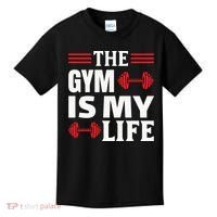 The Gym Is My Life Kids T-Shirt thumb 0