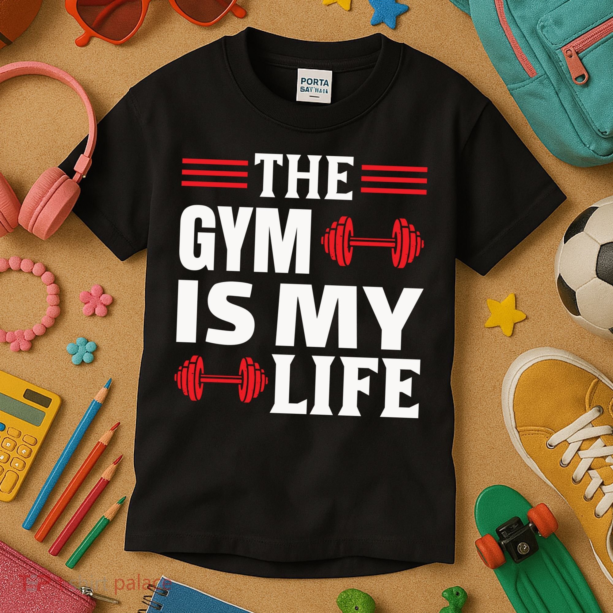The Gym Is My Life Kids T-Shirt
