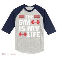 The Gym Is My Life Kids Colorblock Raglan Jersey thumb 0