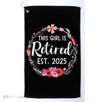 This Girl Is Retired Est 2026 Golf Towel thumb 0