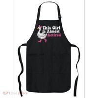 This Girl Is Almost Retired Retiring Soon Retirement Retro Apron thumb 0