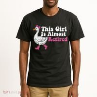 This Girl Is Almost Retired Retiring Soon Retirement Retro Tall T-Shirt thumb 2