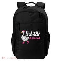 This Girl Is Almost Retired Retiring Soon Retirement Retro Backpack thumb 0