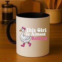 This Girl Is Almost Retired Retiring Soon Retirement Retro Coffee Mug thumb 4