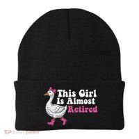 This Girl Is Almost Retired Retiring Soon Retirement Retro Beanie thumb 0