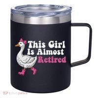 This Girl Is Almost Retired Retiring Soon Retirement Retro 12oz Stainless Steel Coffee Mug thumb 0