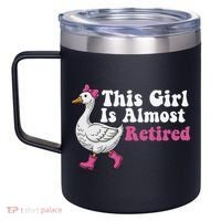 This Girl Is Almost Retired Retiring Soon Retirement Retro 12oz Stainless Steel Coffee Mug thumb 2