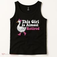 This Girl Is Almost Retired Retiring Soon Retirement Retro Tank Top thumb 2