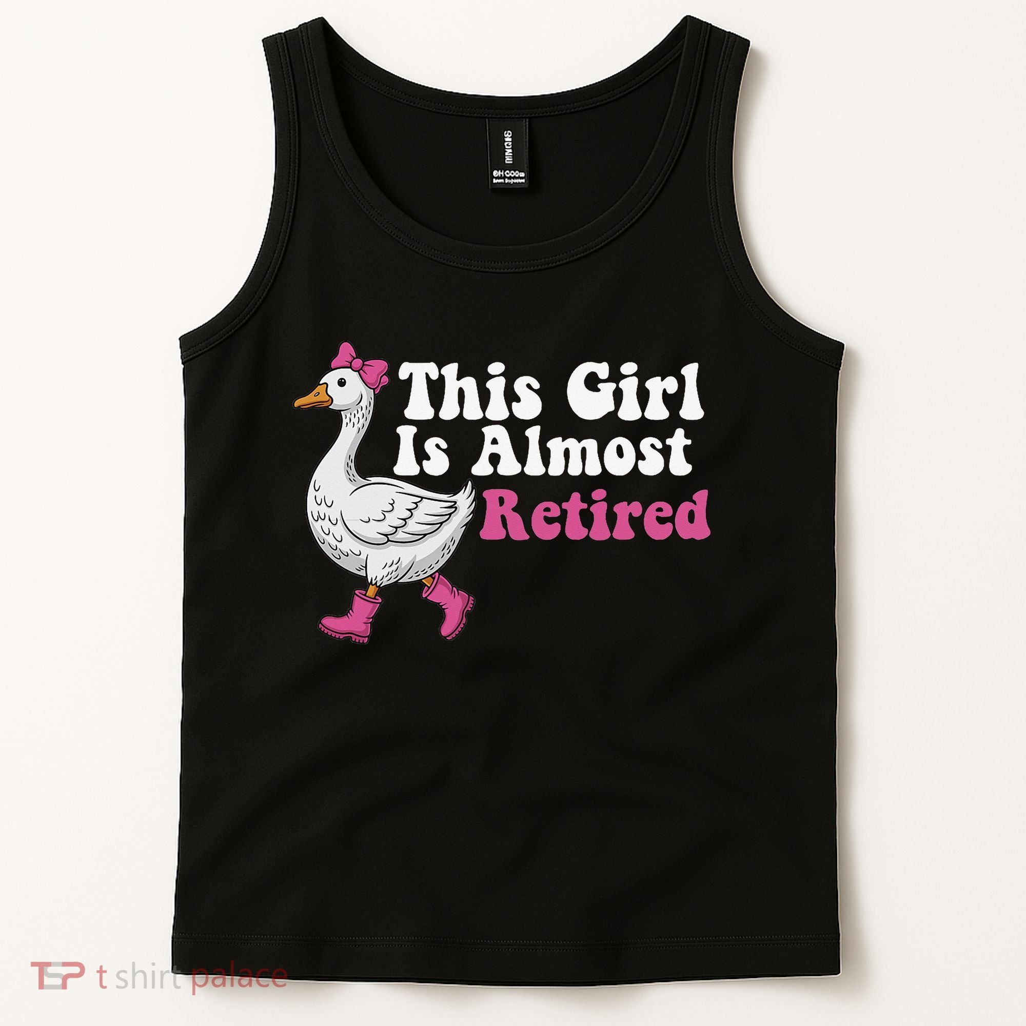 This Girl Is Almost Retired Retiring Soon Retirement Retro Tank Top