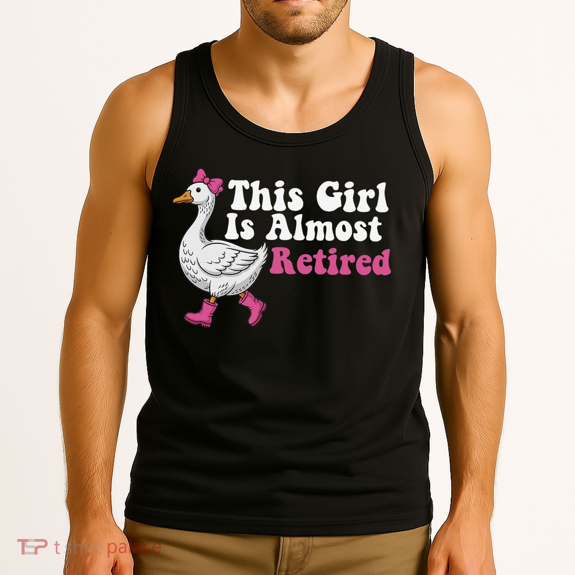 This Girl Is Almost Retired Retiring Soon Retirement Retro Tank Top