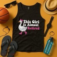 This Girl Is Almost Retired Retiring Soon Retirement Retro Tank Top thumb 4