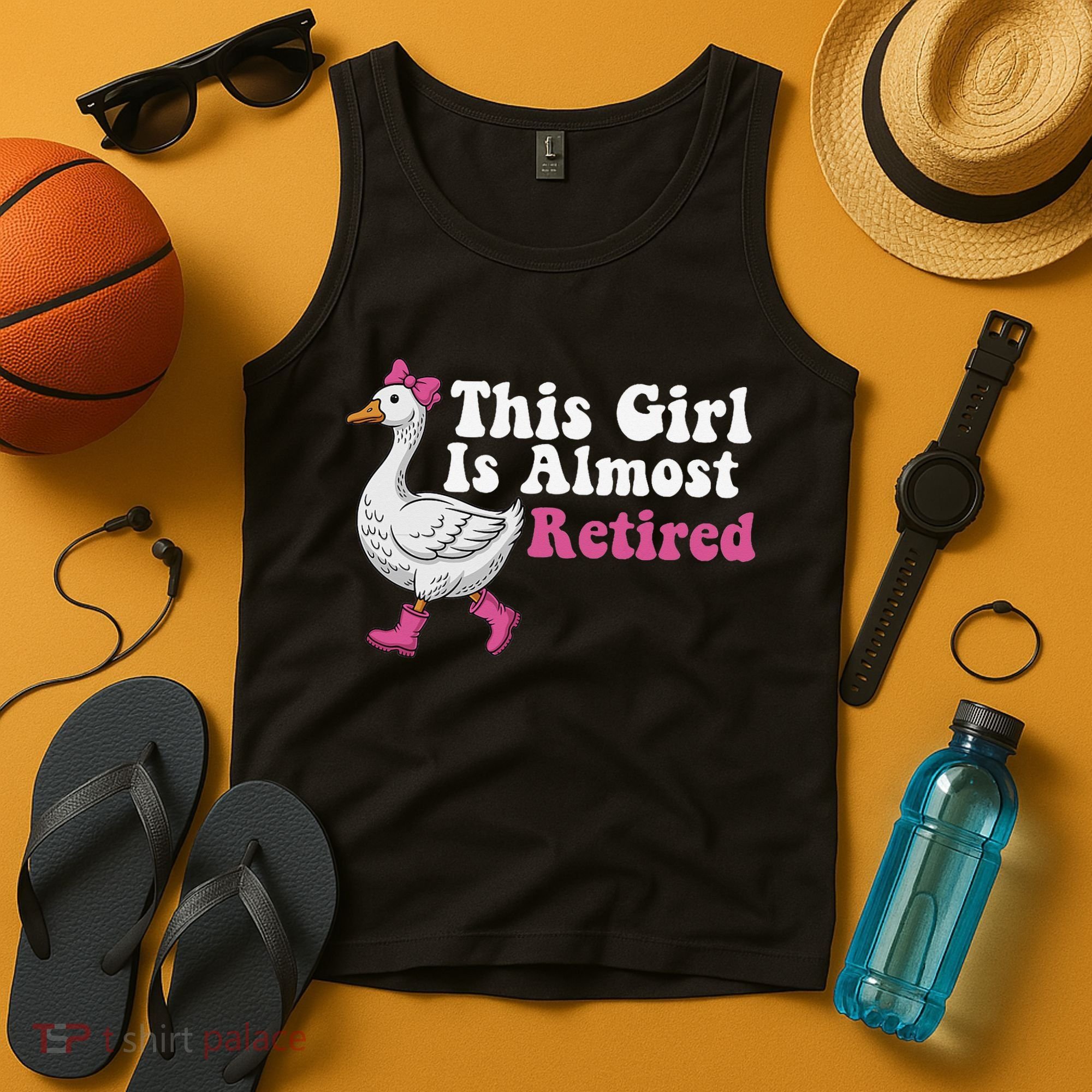 This Girl Is Almost Retired Retiring Soon Retirement Retro Tank Top