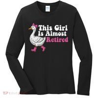 This Girl Is Almost Retired Retiring Soon Retirement Retro Women's Long Sleeve Shirt thumb 0