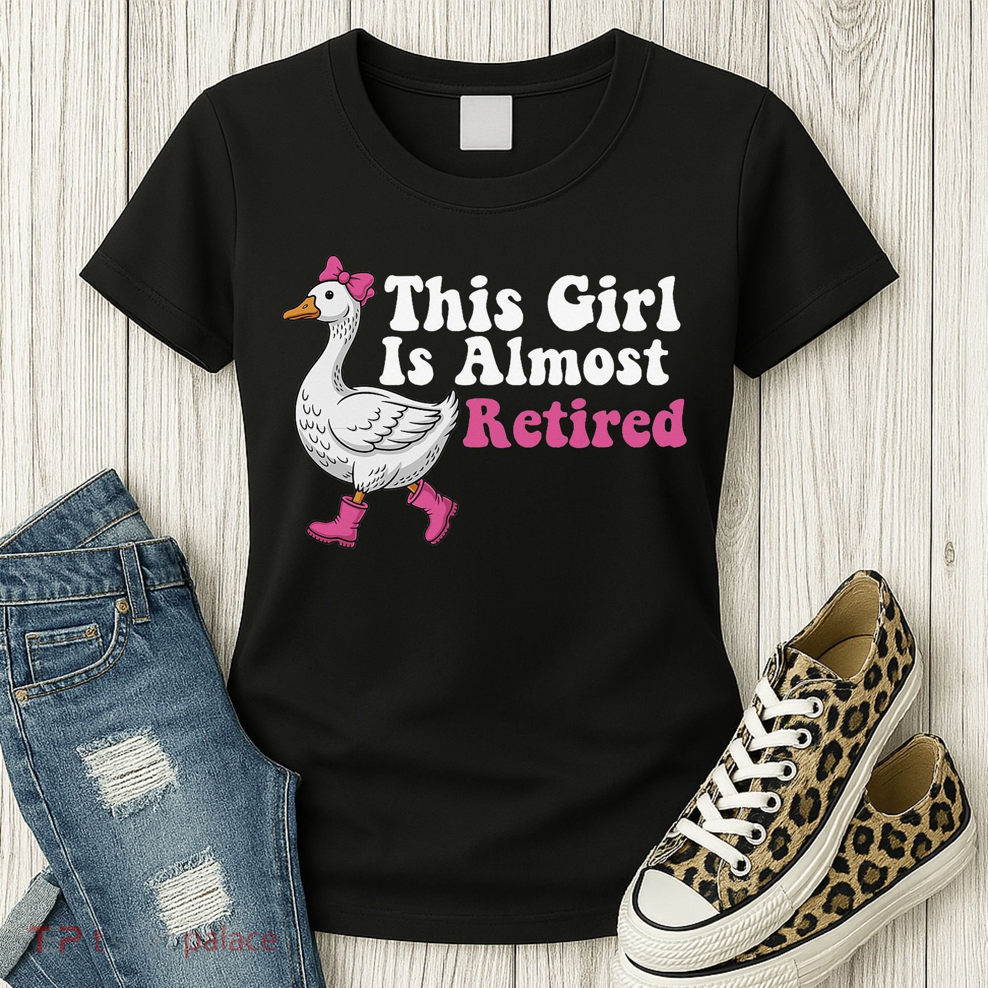 This Girl Is Almost Retired Retiring Soon Retirement Retro Women's T-Shirt
